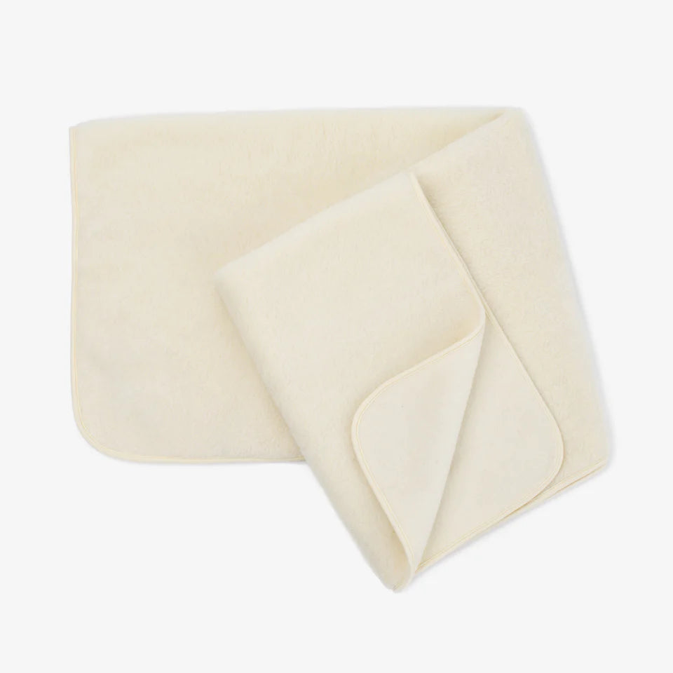 Merino wool blanket "Marzipan" | single layer