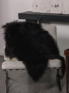 Black icelandic sheepskin rug